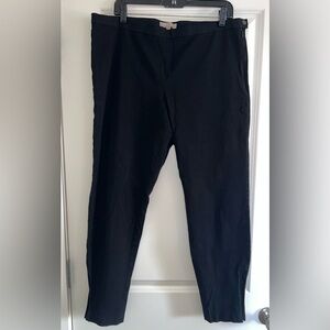 Banana Republic Black Ankle Pant Women 16 Long